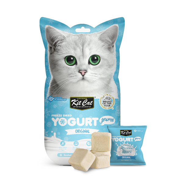 SALE! Kit Cat Yogurt Yums Original Freeze-Dried Cat Treat, 10 Pcs (EXP: 26 MAR 24)