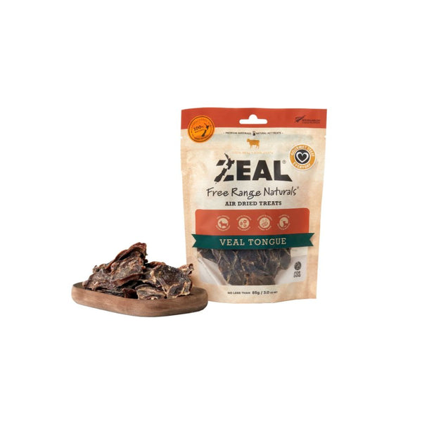 Zeal Veal Tongue Air-Dried Pet Treats, 85g