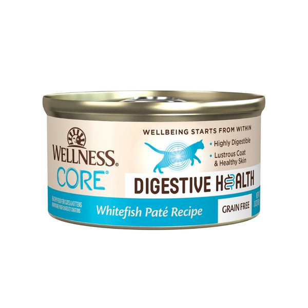 Wellness Core Digestive Health Pate Whitefish Wet Cat Food, 85g