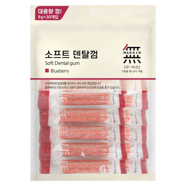 BowWow Mumargin Blueberry Dental Gum Soft Dog Treats, 270g