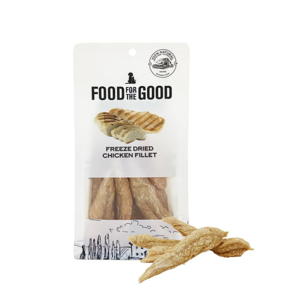 Food For The Good Freeze-Dried Chicken Fillet Pet Treats, 100g