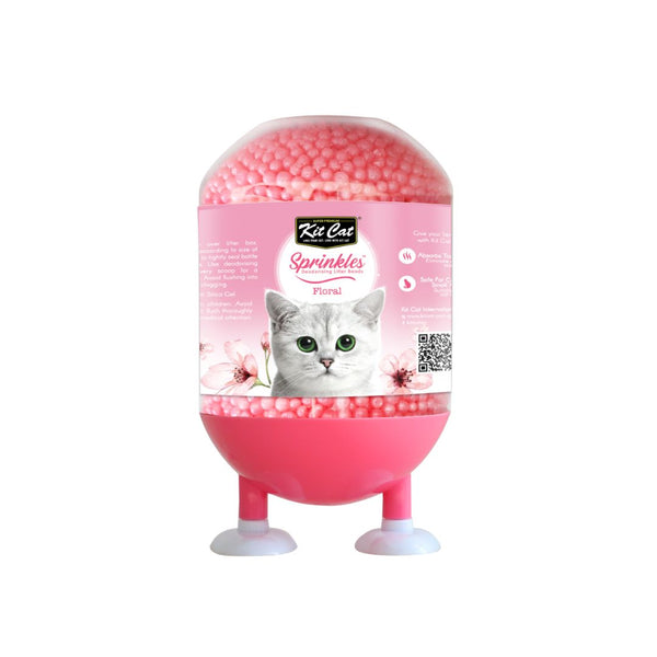 Kit Cat Sprinkles Floral Deodorising Litter Beads, 240g