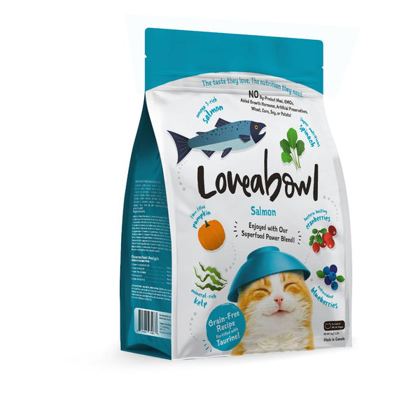 Loveabowl Grain-Free Salmon Dry Cat Food (3 Sizes)