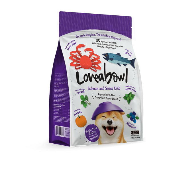 Loveabowl Grain-Free Salmon & Snow Crab Dry Dog Food (4 Sizes)