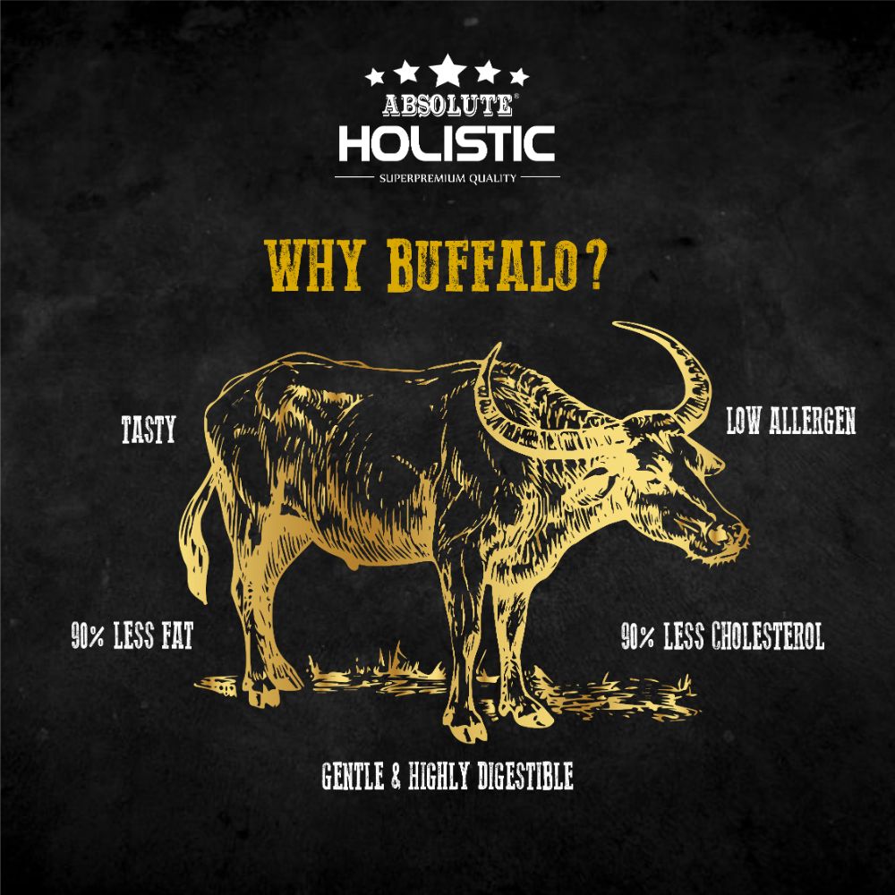 Absolute Holistic Premier Buffalo Twists Jerky Dog Treats (2 Sizes