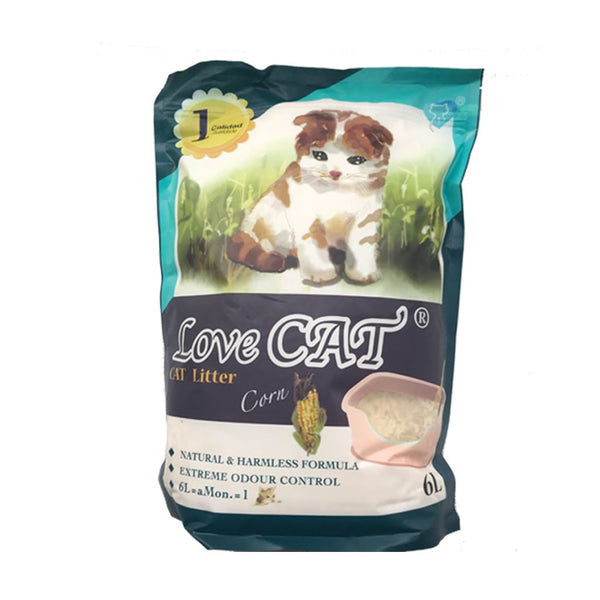 Love Cat Corn Tofu Cat Litter, 6L