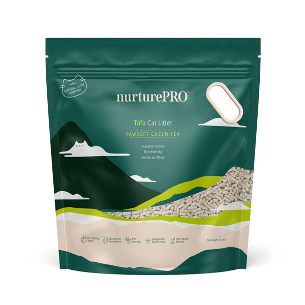 Nurture Pro Green Tea Tofu Cat Litter, 6L