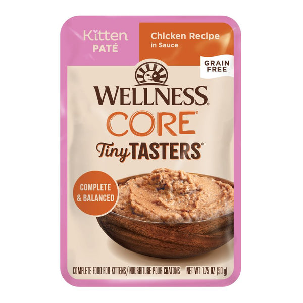 Wellness Core Tiny Tasters Kitten Pate Chicken Wet Cat Food, 50g