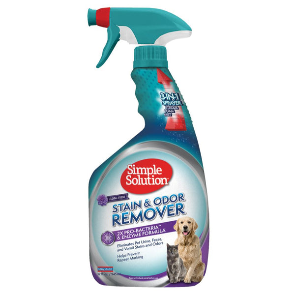 Simple Solution Floral Fresh Scented Pet Stain & Odour Remover (2 Sizes)