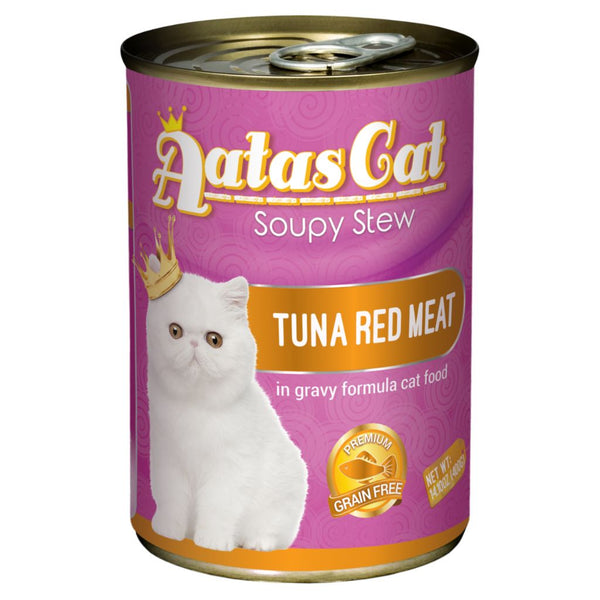 Aatas Cat Soupy Stew Tuna Red Meat in Gravy Wet Cat Food, 400g