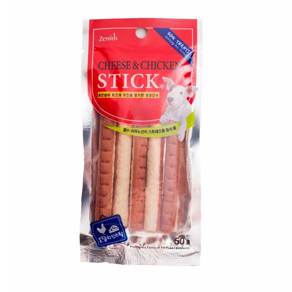 Bow Wow Cheese & Chicken Stick Soft Dog Treats, 50g.Happy Hoomans 