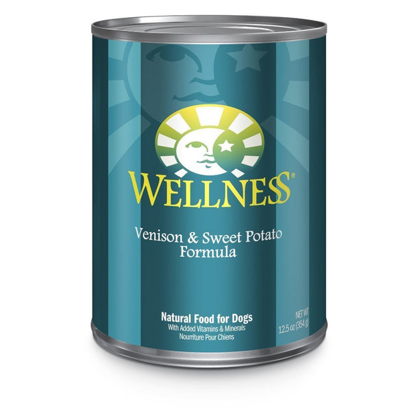 Wellness Complete Health Pate Venison & Sweet Potato Formula Wet Dog Food Topper, 354g - Happy Hoomans