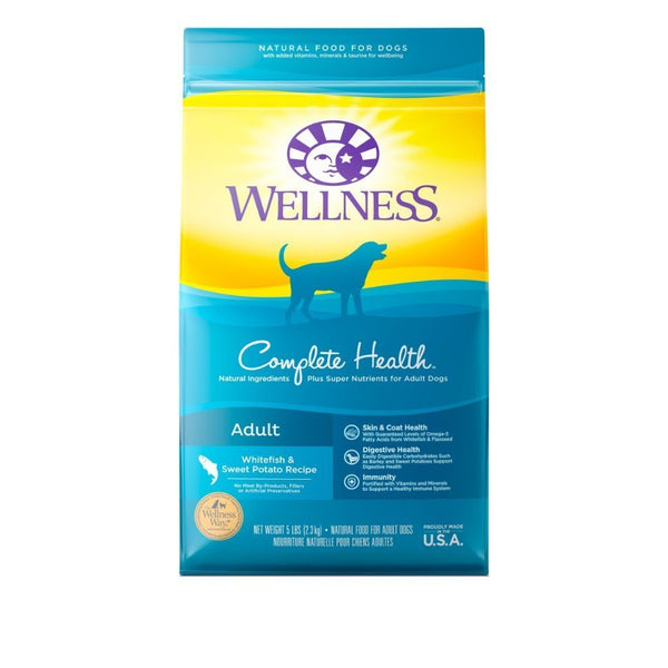 Wellness Complete Health Whitefish & Sweet Potato Recipe Dry Dog Food (2 Sizes) - Happy Hoomans