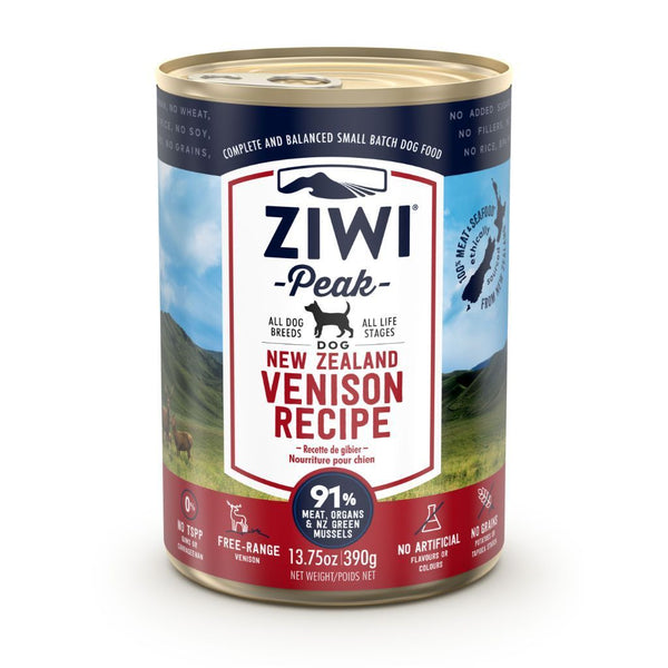 ZIWI Peak Vension Recipe Wet Dog Food, 390g - Happy Hoomans