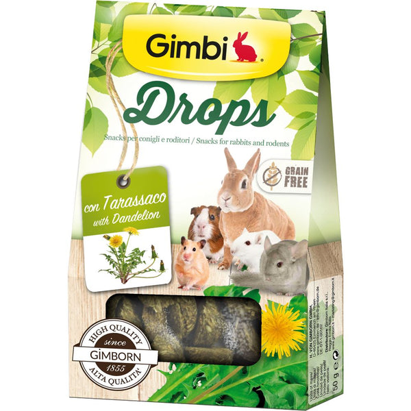 Gimbi Drops with Dandelions Small Animal Treats, 50g