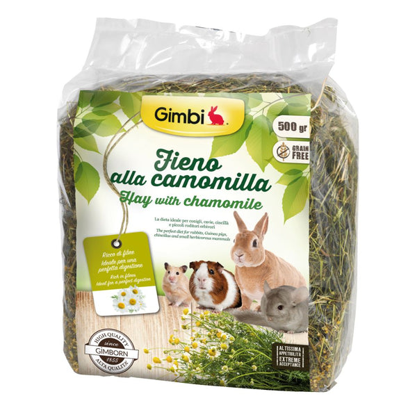 Gimbi Hay with Chamomile for Small Animals, 500g