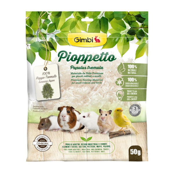 Gimbi Pioppetto Nesting Material for Small Animals, 50g