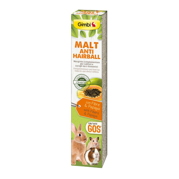 Gimbi Malt Anti-Hairball Supplement for Small Animals, 50g