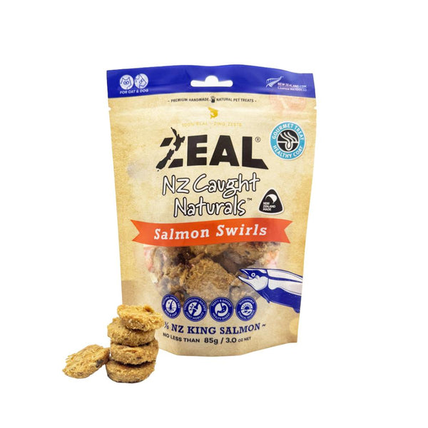 Zeal Salmon Swirls Air-Dried Dog Treats, 85g