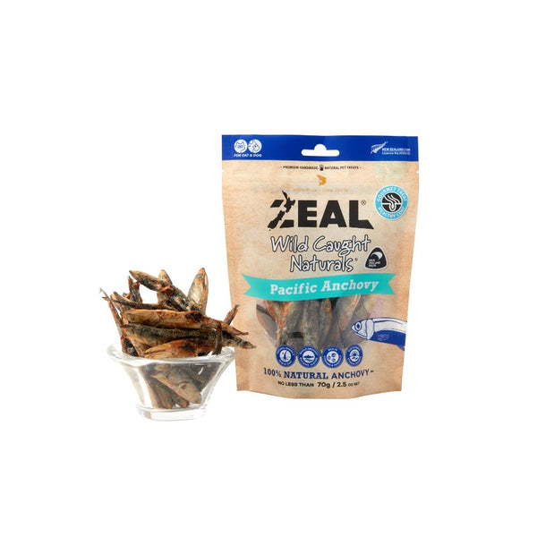 Zeal Pacific Anchovy Air-Dried Dog Treats, 70g