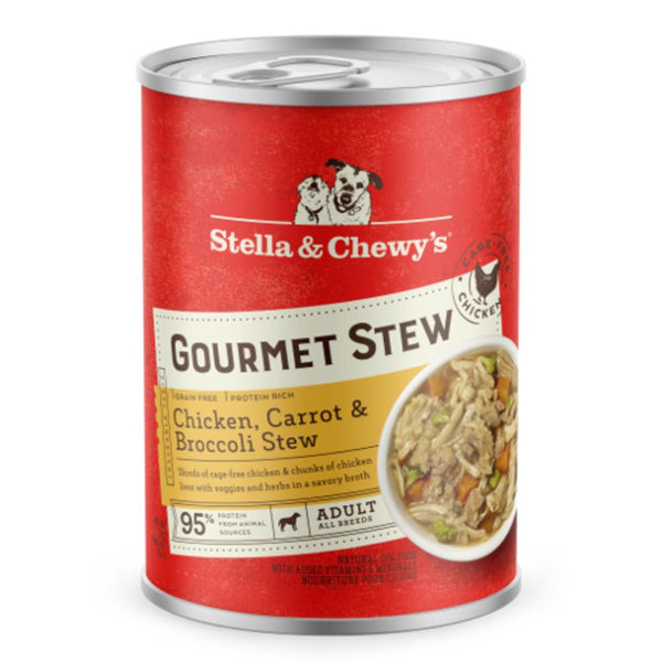 Stella & Chewy's Gourmet Stew Chicken, Carrot & Broccoli Stew Wet Dog Food, 12.5oz