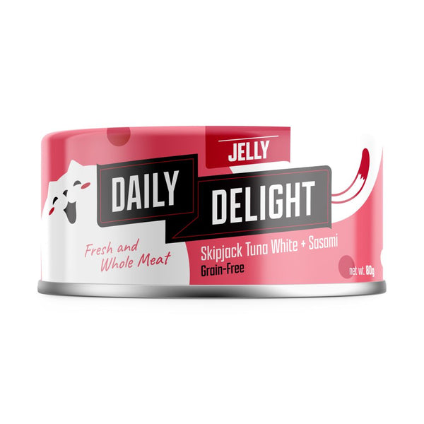 Daily Delight Skipjack Tuna White with Sasami in Jelly Wet Cat Food, 80g
