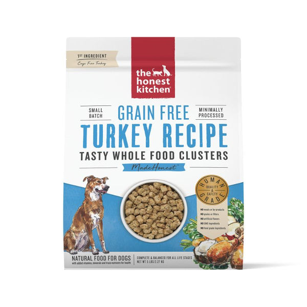 The Honest Kitchen Whole Food Clusters Grain-Free Turkey Dog Dry Food, 2.27kg