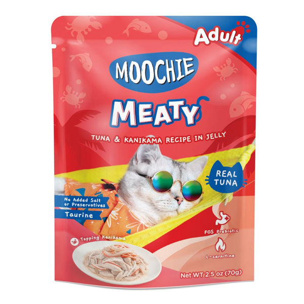 Moochie Meaty Tuna & Kanikama in Jelly Wet Cat Food, 70g
