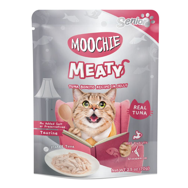Moochie Meaty Tuna Bonito in Gravy Wet Cat Food, 70g