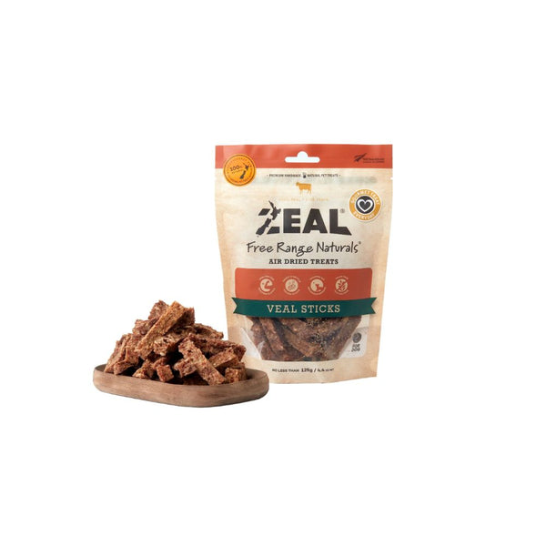 Zeal Veal Sticks Air-Dried Pet Treats, 125g