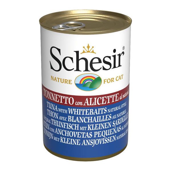 Schesir Tuna with Whitebait Wet Cat Food, 140g