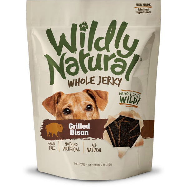 Fruitables Whole Jerky Grilled Bison Dog Treats, 5oz