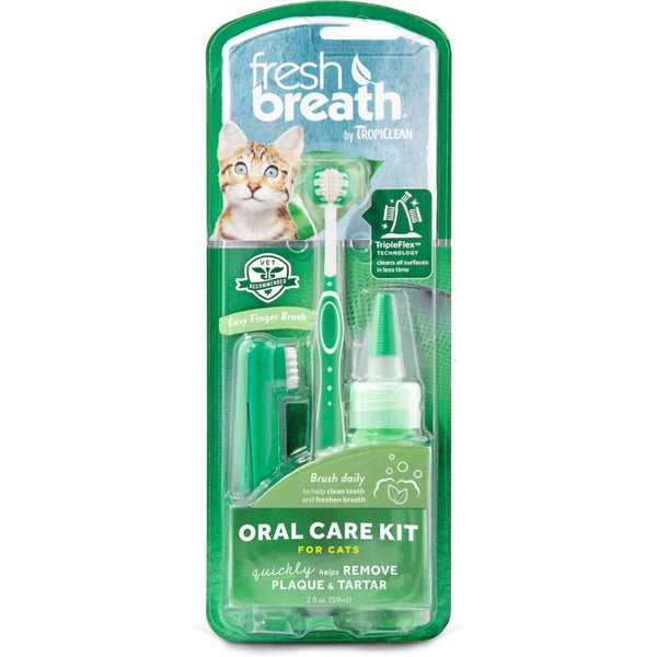 Tropiclean Fresh Breath Oral Care Set for Cats