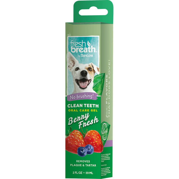 Tropiclean Fresh Breath Berry Fresh Clean Teeth Gel, 2 oz
