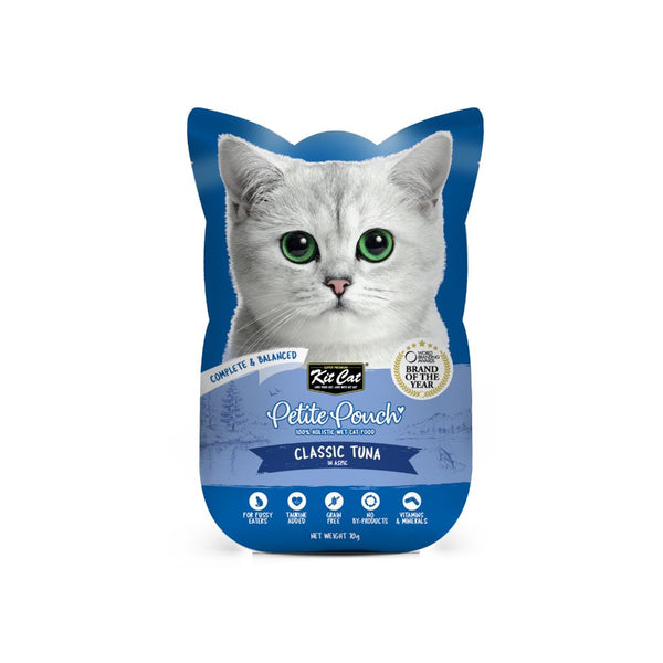 Kit Cat Petite Pouch Classic Tuna in Aspic Wet Cat Food, 70g
