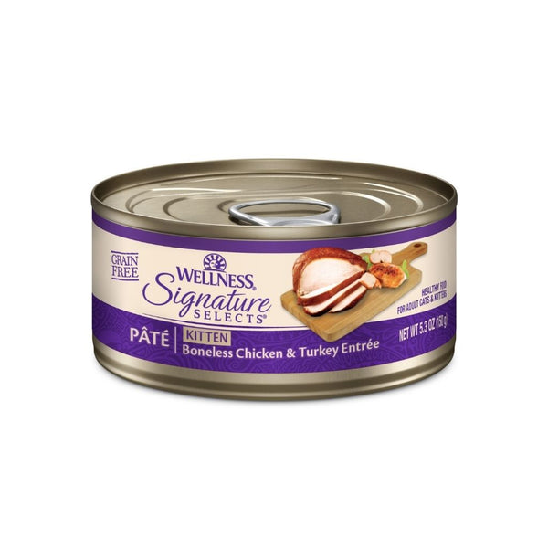 Wellness CORE Signature Selects Pate Kitten Boneless Chicken & Turkey Entrée Wet Cat Food, 150g