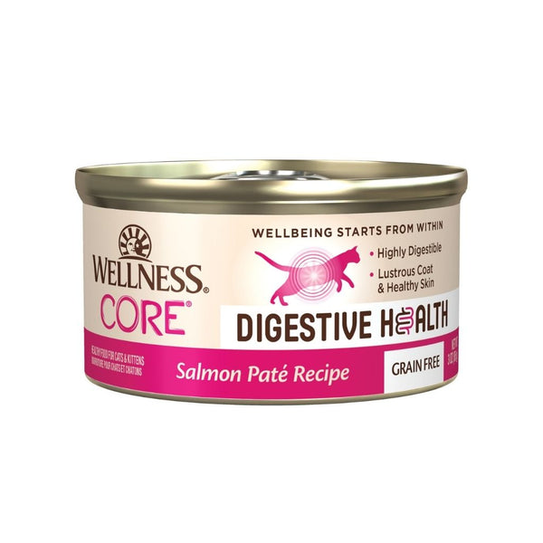 Wellness Core Digestive Health Pate Salmon Wet Cat Food, 85g