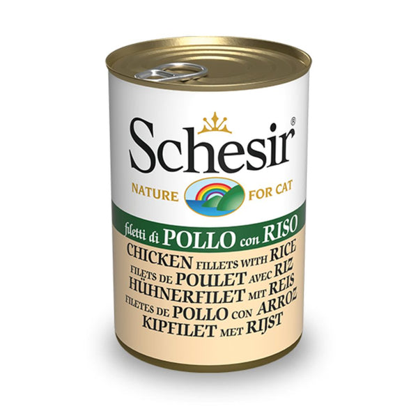 Schesir Chicken Fillets with Rice Wet Cat Food, 140g