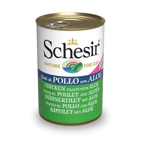 Schesir Kitten Chicken Fillets with Aloe Wet Cat Food, 140g