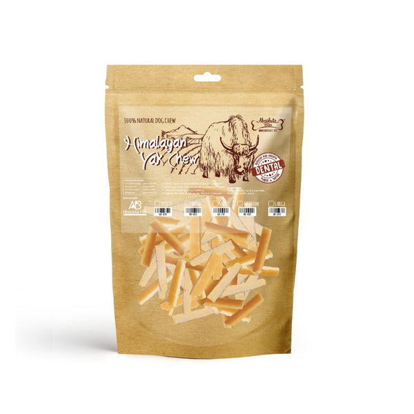 Absolute Bites Himalayan Yak Chew Grain-Free Dog Treats (5 Sizes)