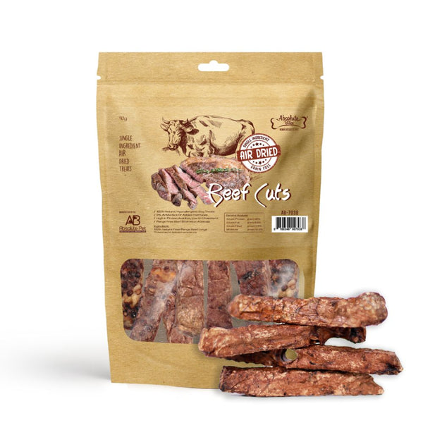Absolute Bites Air-Dried Beef Cuts Dog Treats (2 Sizes)