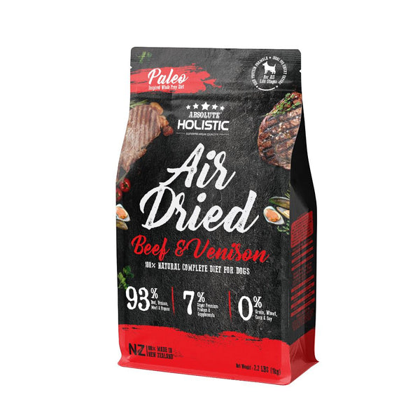 Absolute Holistic Air-Dried Beef & Venison Dog Food, 1kg