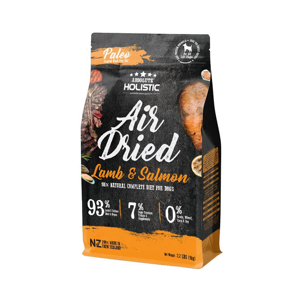 Absolute Holistic Air-Dried Lamb & Salmon Dog Food, 1kg
