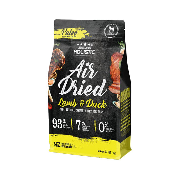 Absolute Holistic Air-Dried Lamb & Duck Dog Food, 1kg