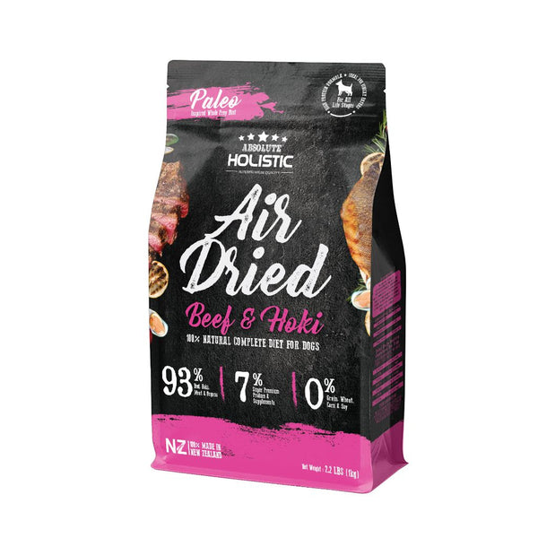 Absolute Holistic Air-Dried Beef & Hoki Dog Food, 1kg