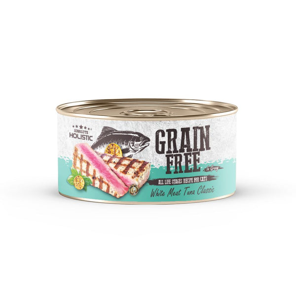 Absolute Holistic Grain-Free White Meat Tuna Classic Wet Cat Food, 80g
