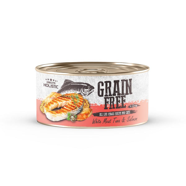 Absolute Holistic Grain-Free White Meat Tuna & Salmon Wet Cat Food, 80g