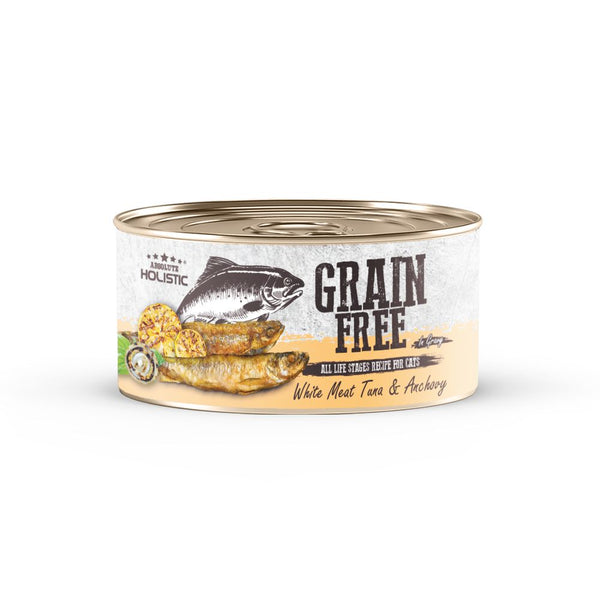 Absolute Holistic Grain-Free White Meat Tuna & Anchovy Wet Cat Food, 80g