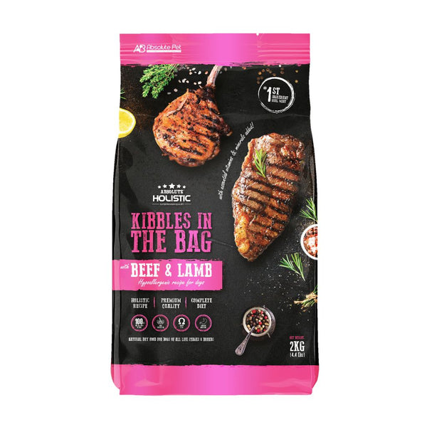 Absolute Holistic Kibbles in the Bag Beef & Lamb Dry Dog Food (2 Sizes)