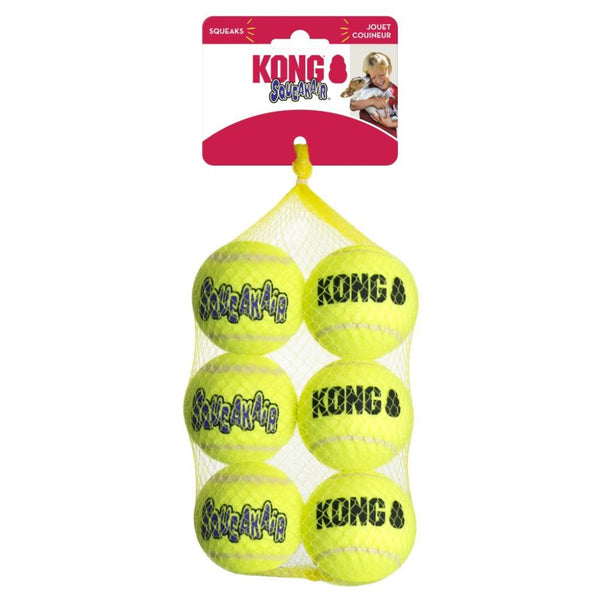 Kong Squeakair Balls Dog Toy, 6 pcs
